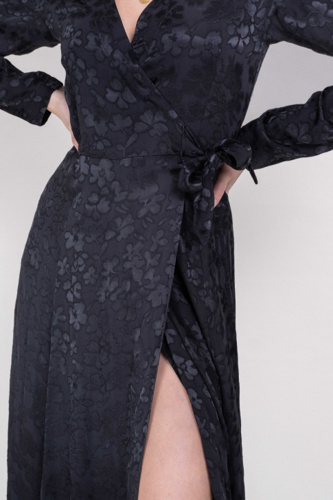 Robe Kate jacquard noir