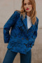 Blazer Phoebe Fleurs bleu Orta